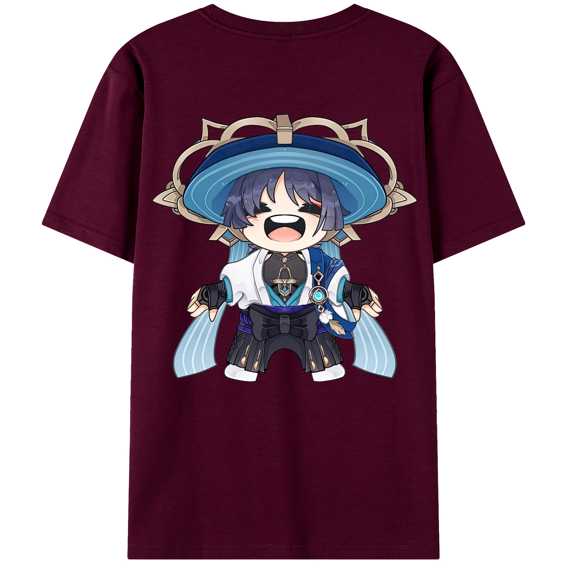げんし神 さんペい genshin Sanpei レディース半袖Tシャツ(バックプリント)